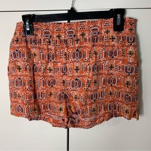 Madewell Soft and Flowy Mosaic Shorts